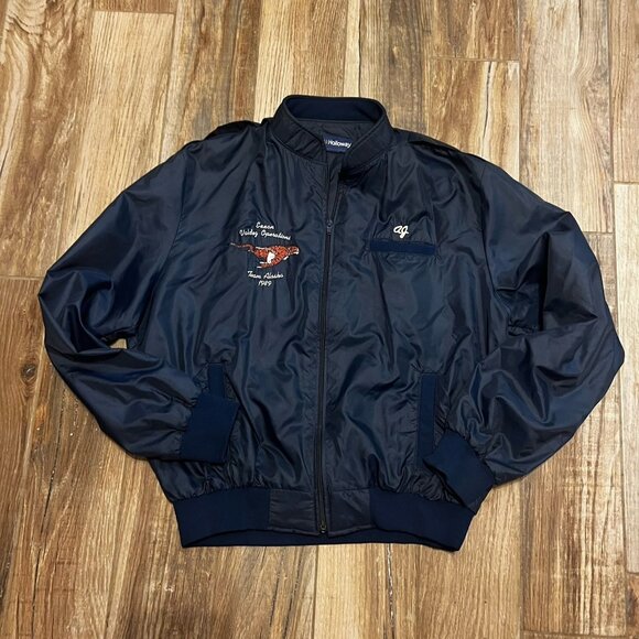 1980s EXXON Valdez Operations Team Alaska 1989 Bomber - Picture 1 of 4